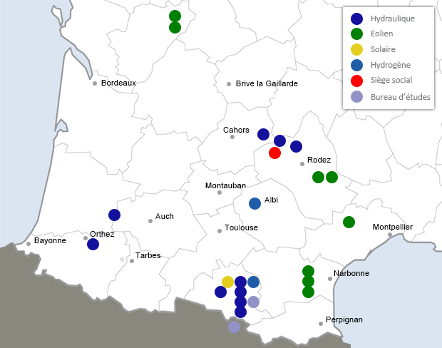 Implantation des sites de production Ondulia